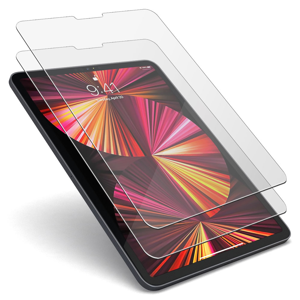 아이패드 프로 6 5 4 3세대 강화유리 액정 보호 필름 2매 11형 12.9형 - 상품 이미지