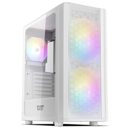 darkFlash darkFlash DK360 MESH RGB 강화유리 (화이트) 미들타워케이스