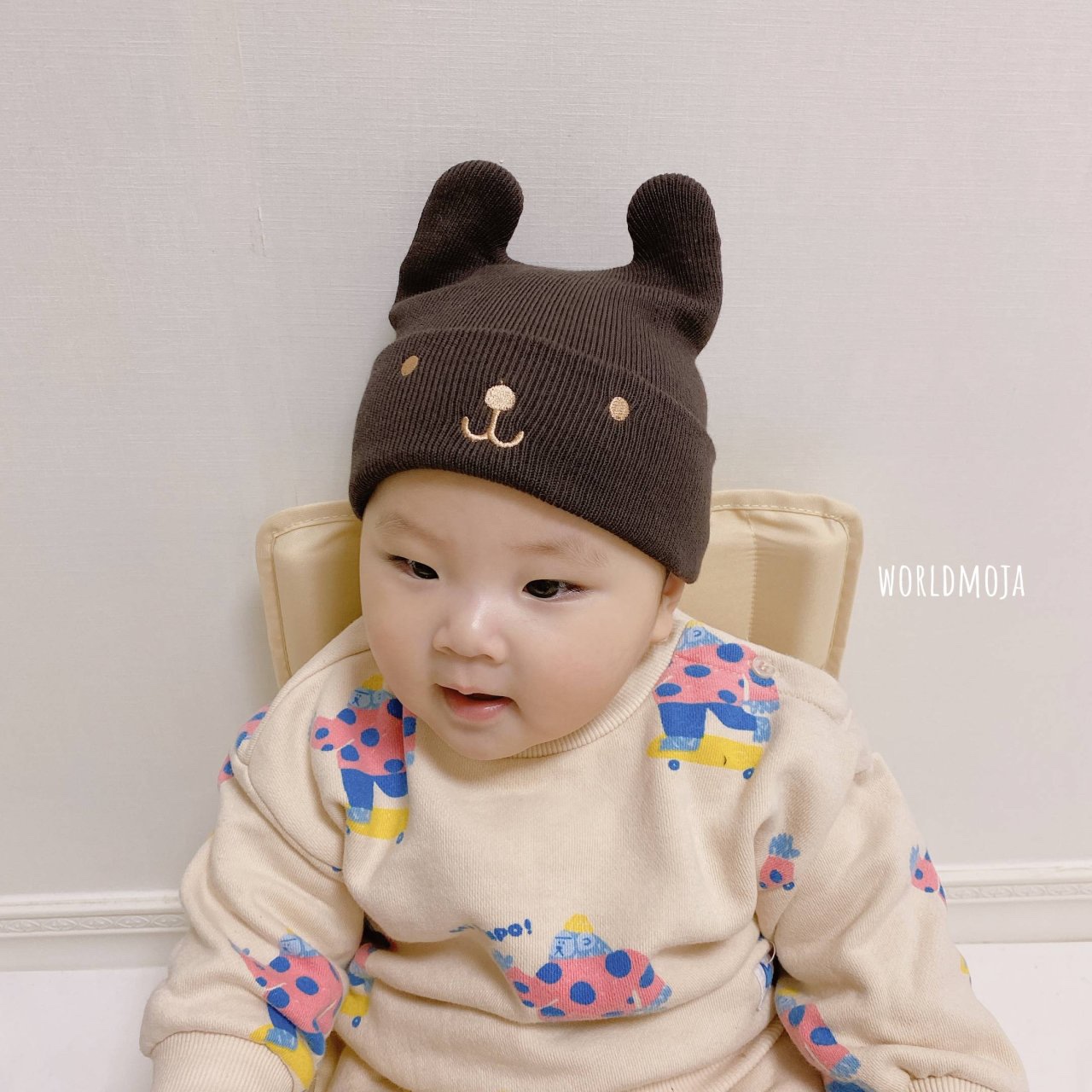 면 곰돌이비니 (3개월-4세) 아기 키즈 봄 23 사계절 - 상세 이미지 2