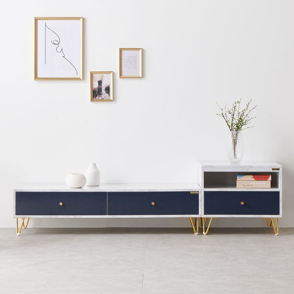 팝송 안방 tv 다이 서랍장 장식장 선반 낮은 거실장 세트 1500