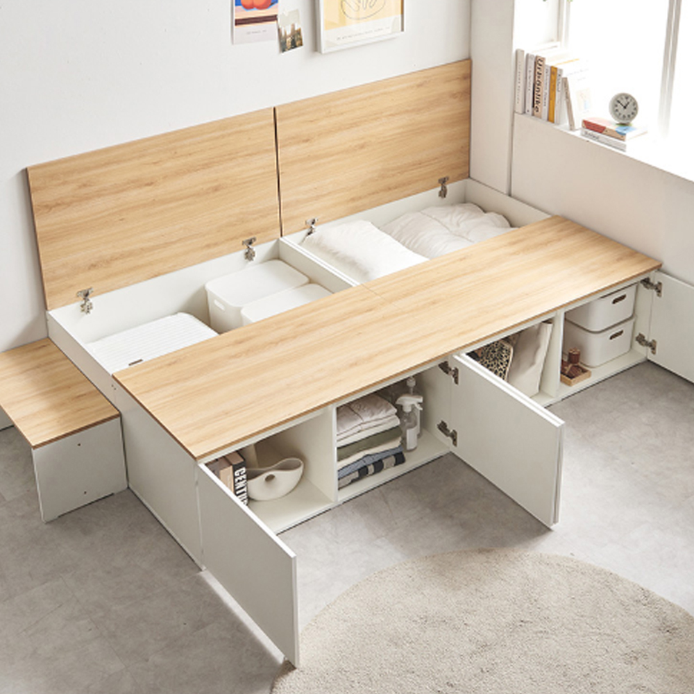 헤드없는침대 매트리스받침 서랍형침대프레임 높은침대