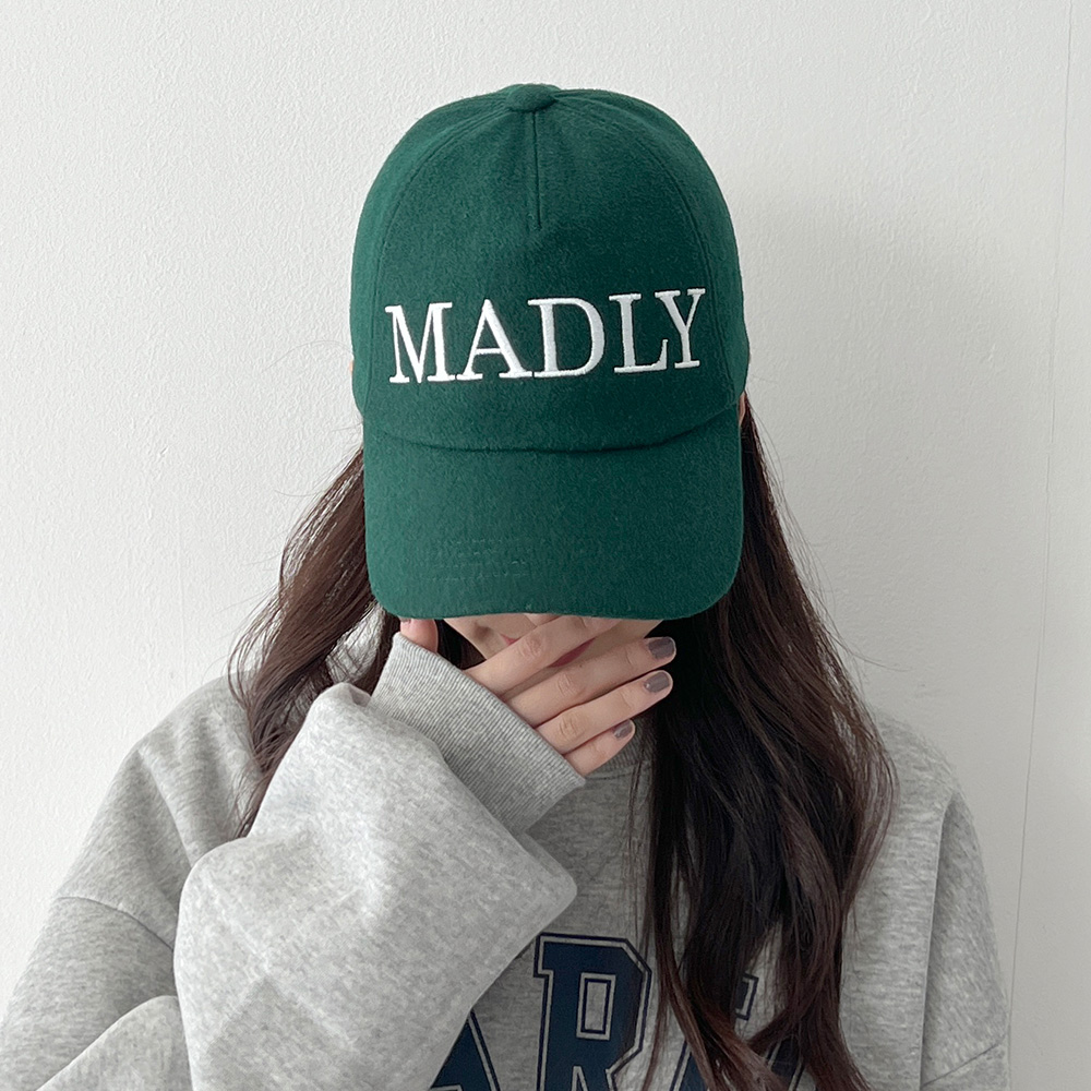 캐주얼 멜톤 MADLY 오각 볼캡 남녀공용 - 상품 이미지