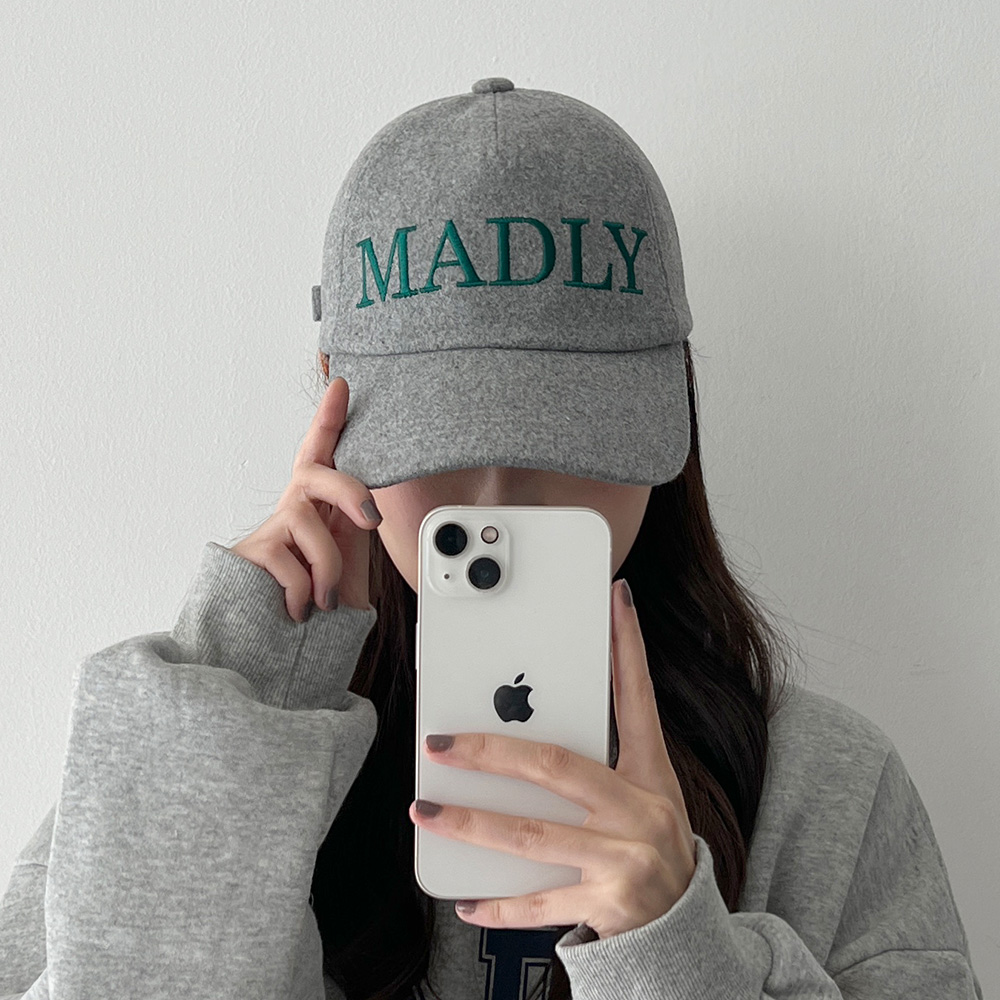 캐주얼 멜톤 MADLY 오각 볼캡 남녀공용 이미지 8