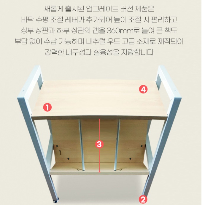 모듈 책장 좁은 슬림 책장 작은 아이방 책장 - 상세 이미지 2