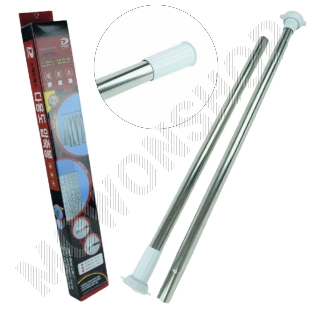 압착봉 주방 무타공 강력 미니 옷걸이 압축봉 걸이 중형