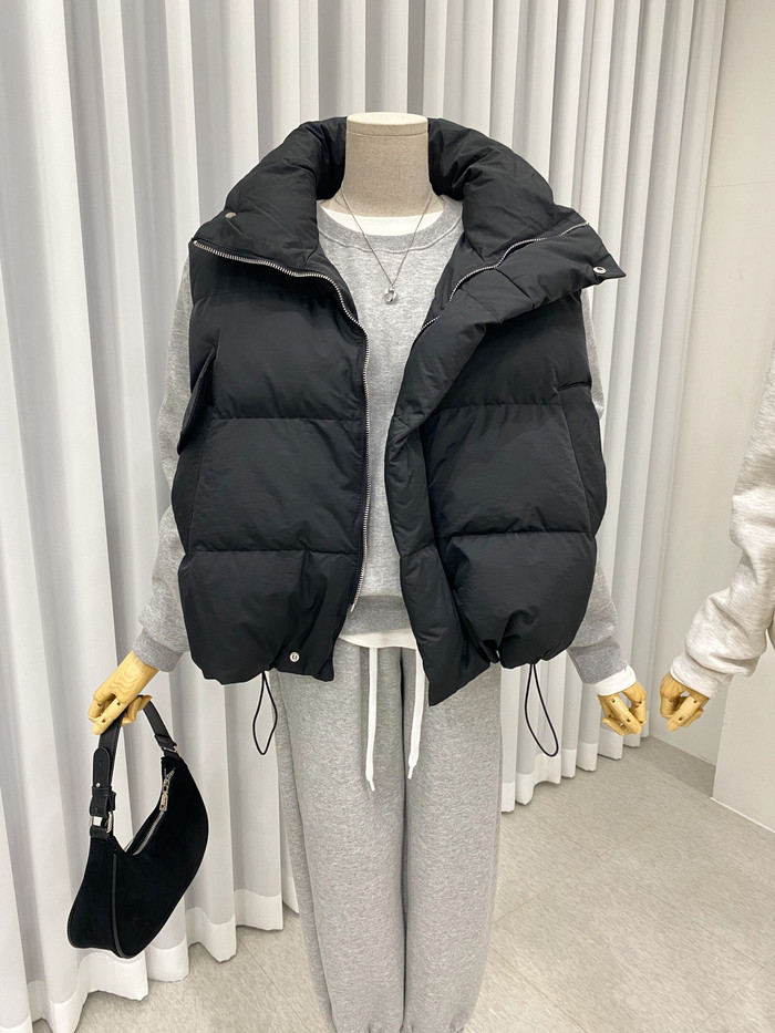4color 팡파레 웰론 오버핏 여성 패딩조끼 상세 이미지 25