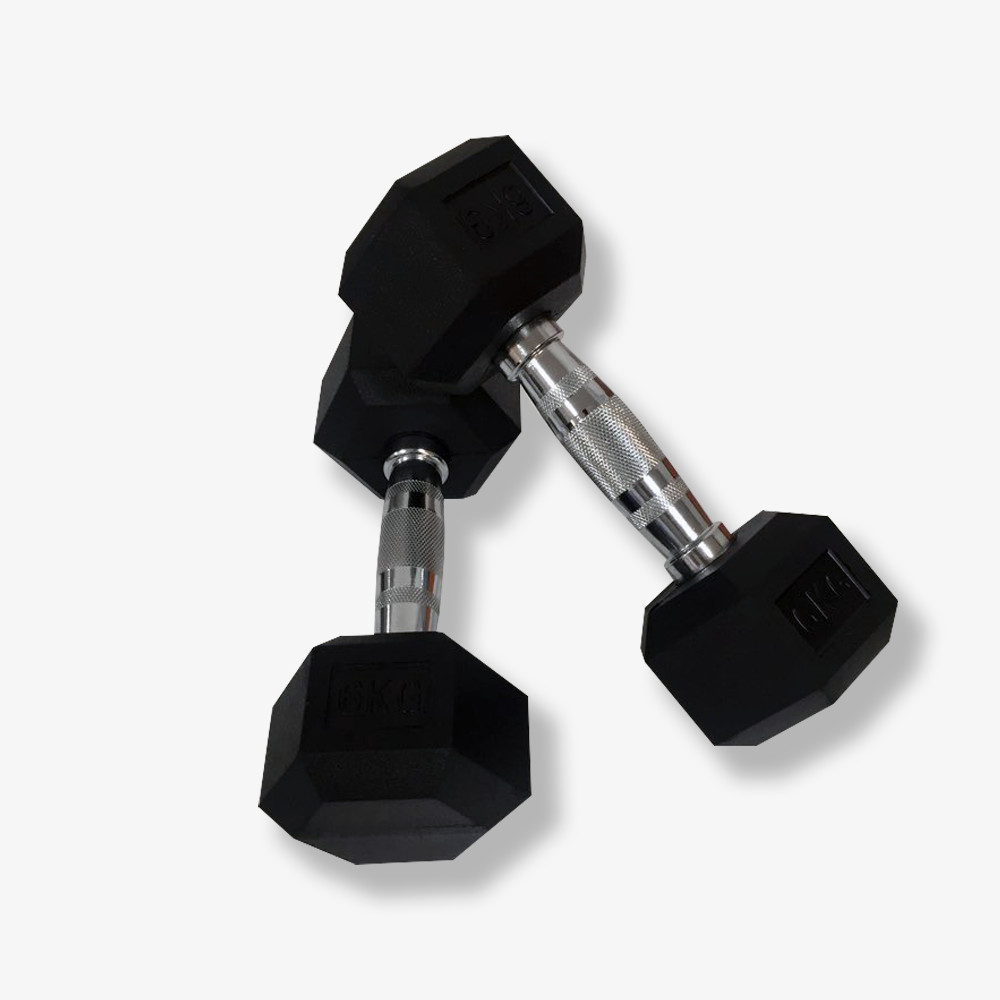 씨앤케이 육각 고무 아령 35kg, 1개 - 상품 이미지