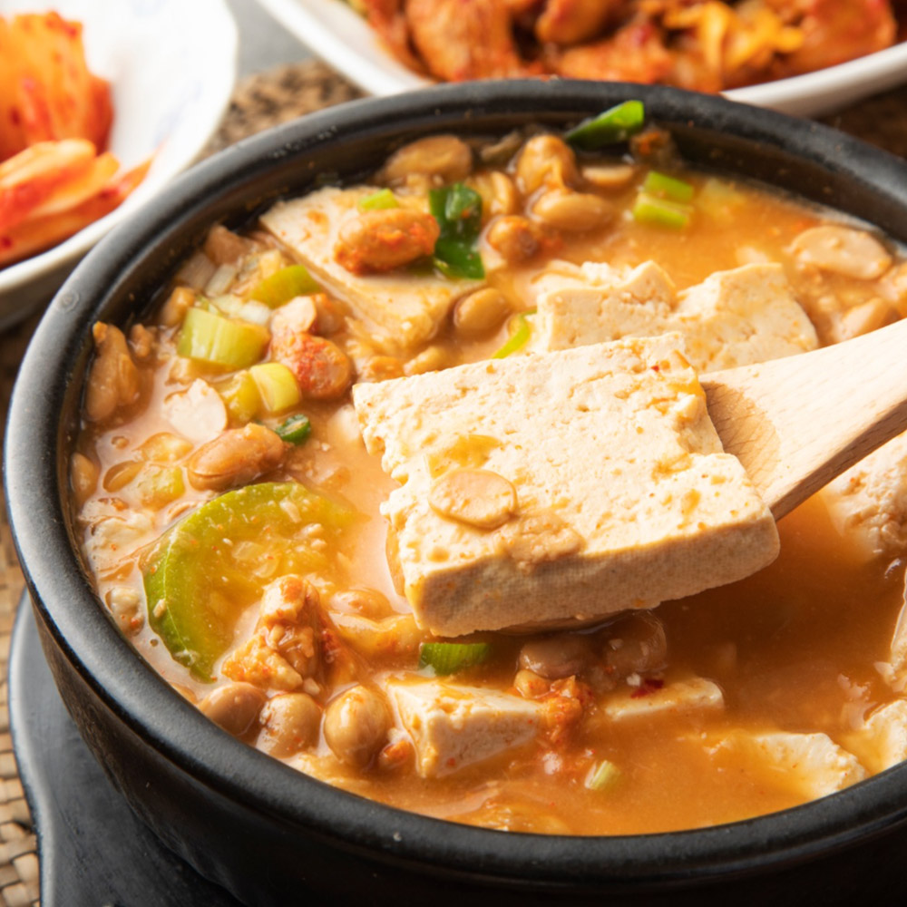10인분 냄새 없는 국내산 청국장 5팩(150g) + 육수팩 5개 청국장찌개 - 상품 이미지