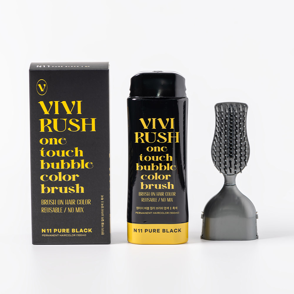 1+1 비비러쉬 세치 염색약 새치 거품 부분 남성