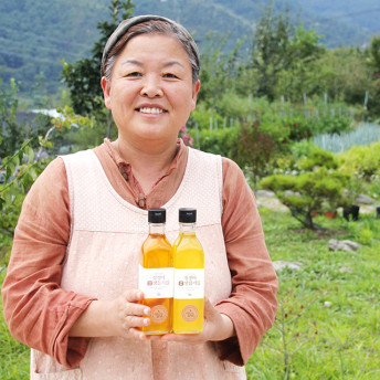 참기름 들기름 선물세트 ( 300ml 2병) 국산깨, 저온압착 지리산 정경아 오메가3 - 상세 이미지 2