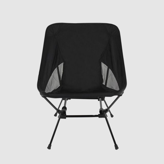 KOOLMAN(쿨맨) 백패킹 스퀘어 캠핑의자 숏, 블랙, 1개