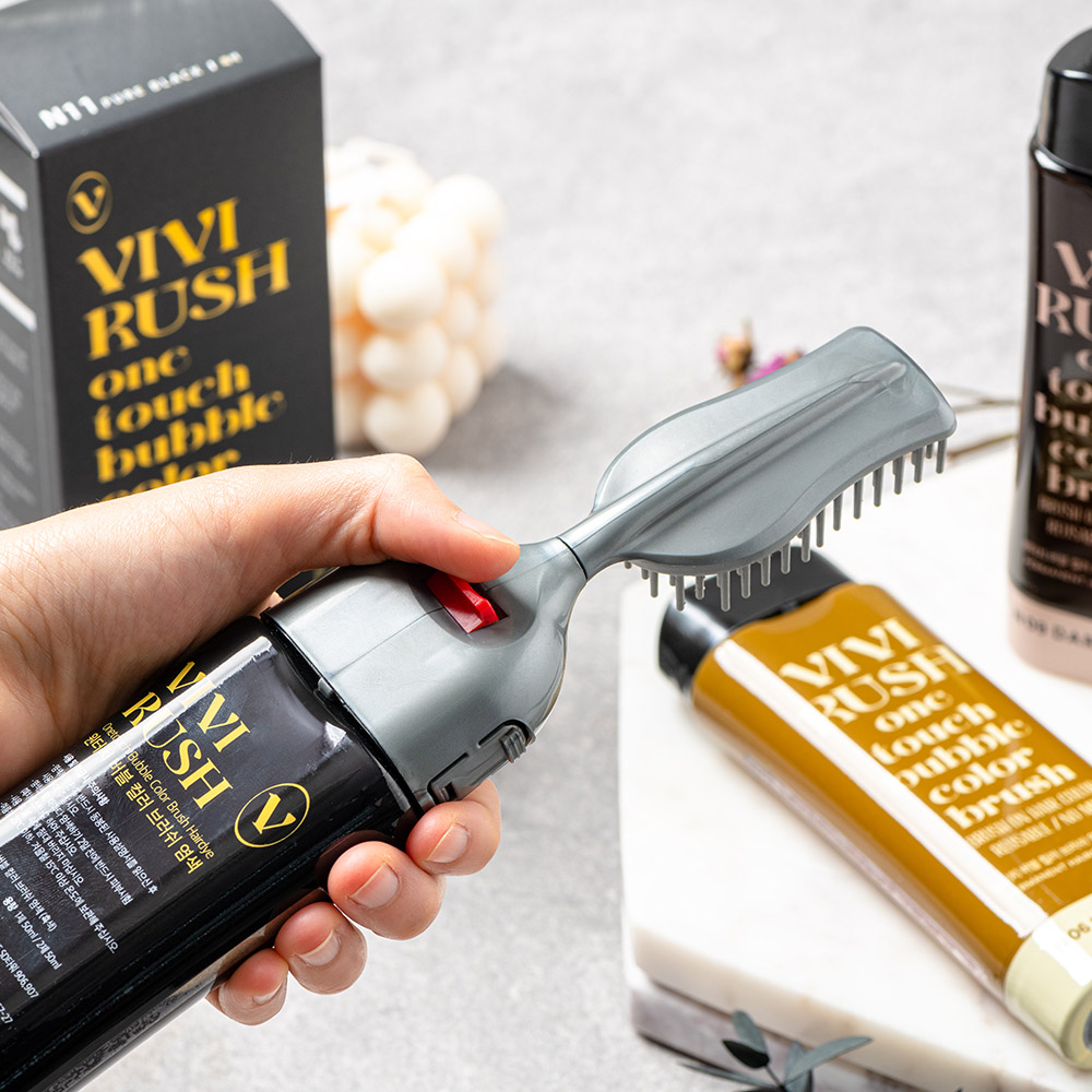 1+1 비비러쉬 세치 염색약 새치 거품 부분 남성