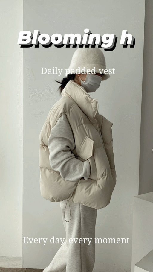 4color 팡파레 웰론 오버핏 여성 패딩조끼 상세 이미지 6