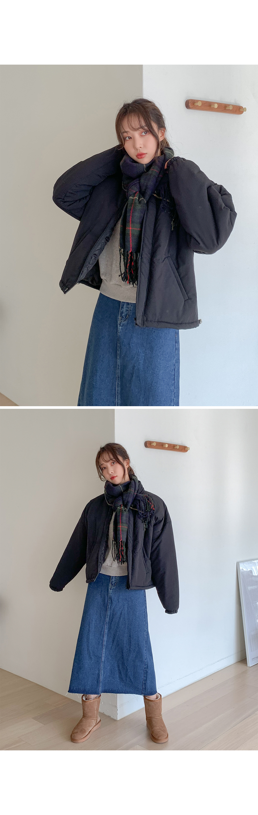 [1만8천장돌파][MADE] 빅사이즈 S-5XL 뒷밴딩 데님 롱 스커트 상세 이미지 52