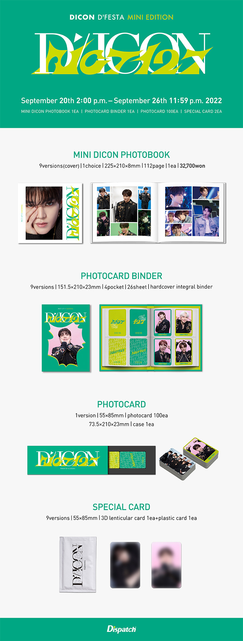 DICON DFESTA MINI EDITION — NCT 127
