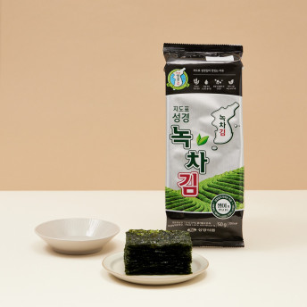 성경김 녹차 재래 식탁김 조미 도시락 맛있는 김 50g, 20개 이미지 3