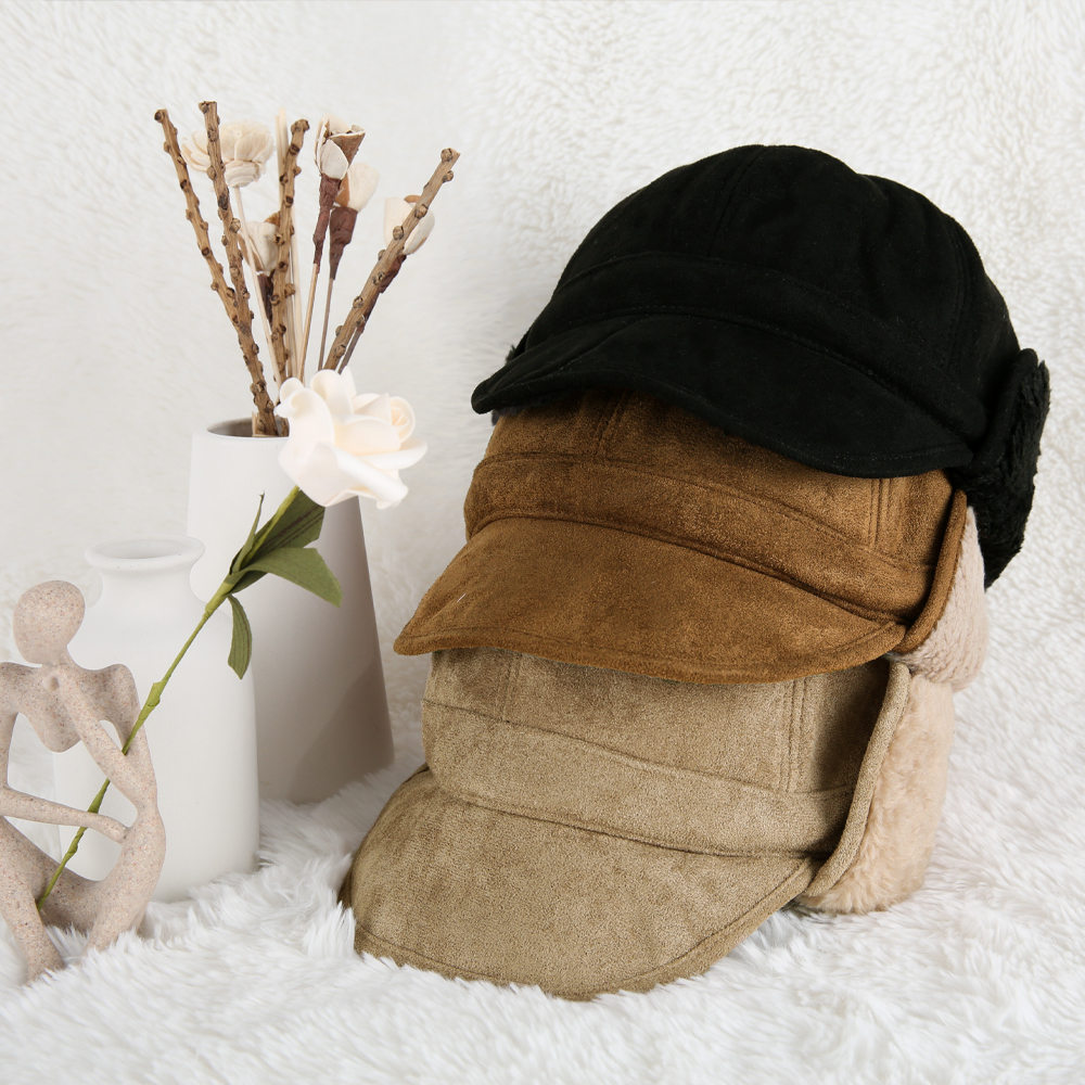 하얏족 무스탕 트래퍼햇 남녀공용 퍼 귀달이 방한모자 이미지 6