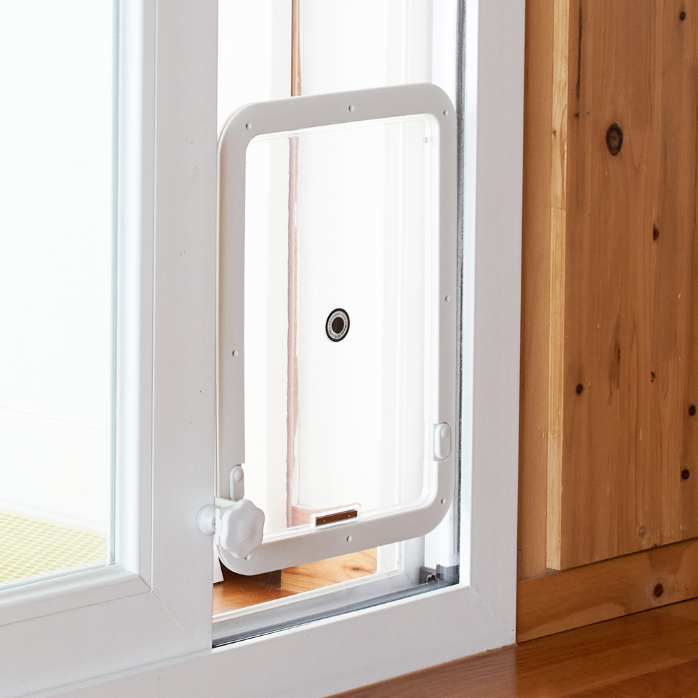 요기펫 높이조절 펫도어 강아지 고양이 안전문 방묘문 방묘창 방충망 프리미엄 베란다 견문