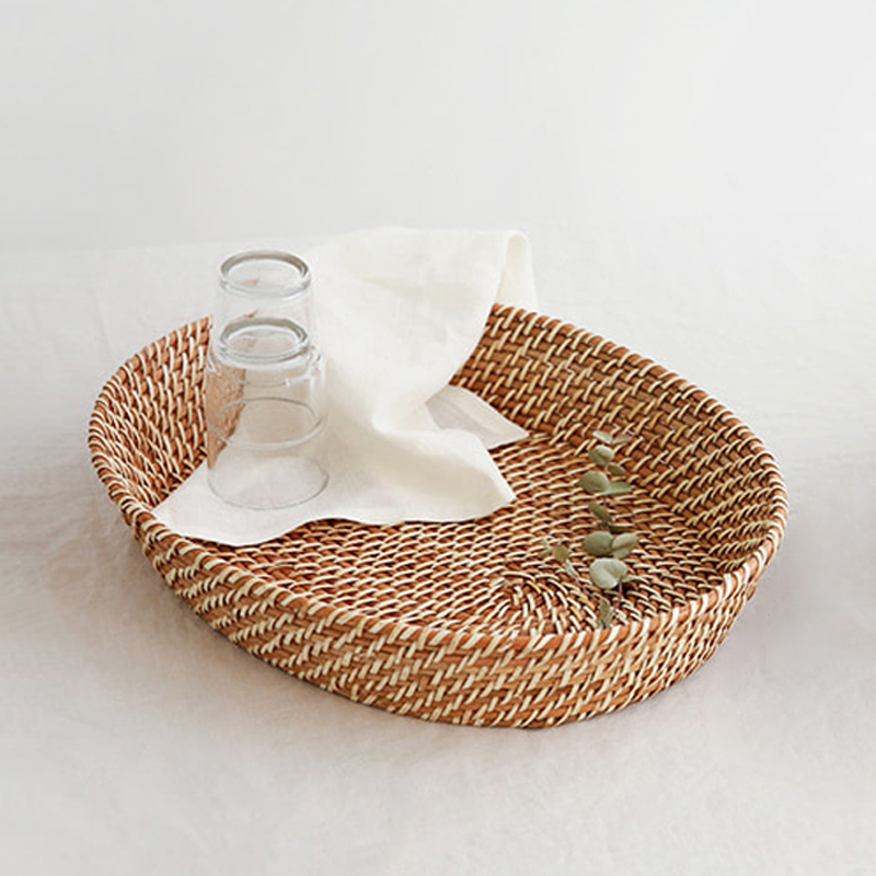 SILON 수제트레이 타원형 41x32x7cm, 내추럴 3319.2637, 1개 - 상세 이미지 2