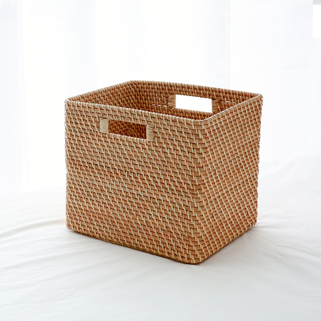 SILON 수제수납함 손잡이형 B타입 350x260x300mm, 1단, 내추럴 1778.3394 이미지 7
