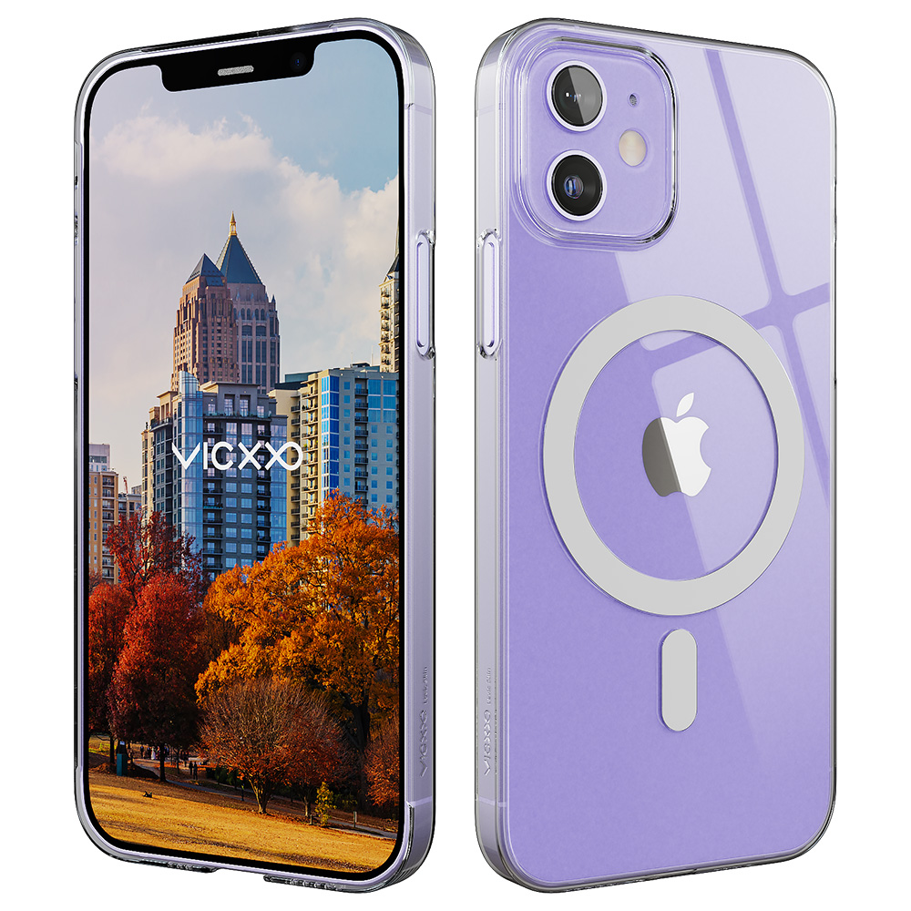 빅쏘 초슬림 변색없는 맥세이프 케이스 투명, 아이폰12 - 상품 이미지