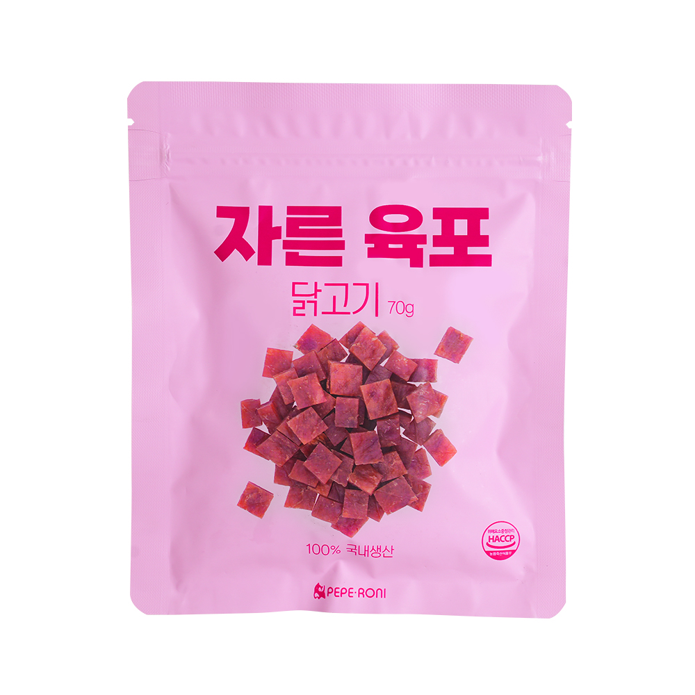 페페로니 자른육포 닭고기 70g - 메인 이미지