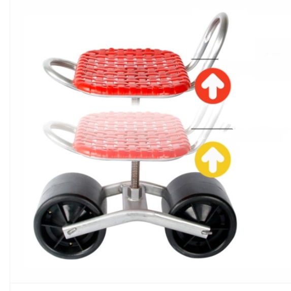 앉은뱅이 낮은의자 등받이 바퀴 좌식의자 작업 이동식 의자