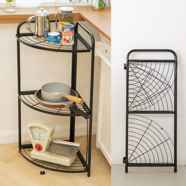 코너형 테이블 접이식 보조 테이블 코너테이블 쇼파 뒤 선반