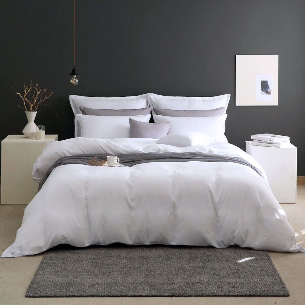 이스턴킹침구 간절기 겨울 호텔식차렵이불 텐셀모달100 고정패드 레알화이트 EK이불커버세트