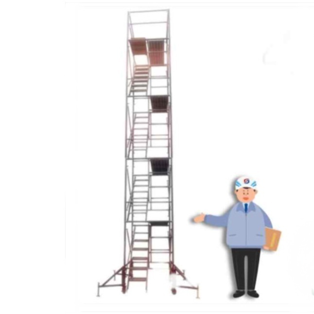 BT 고소작업대 4단 수직 대형 이동식 고소작업장비 - 메인 이미지