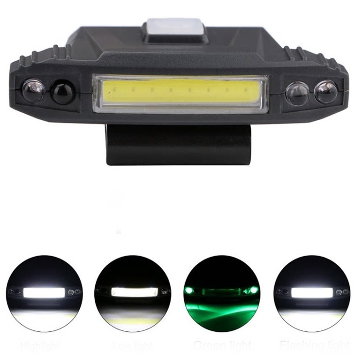 모자 LED 스마트 야간 낚시 찌보기 USB 충전 캡 라이트