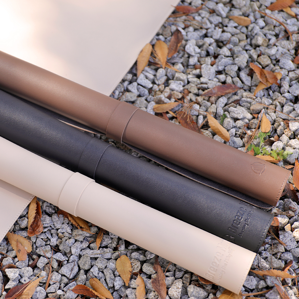 브리즈문 캠핑 테이블보 테이블매트 가죽 방수 중형