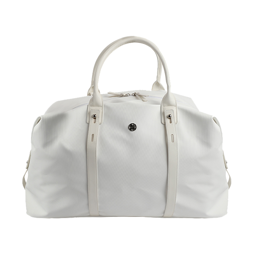 테크스킨 트윌 캔버스 보스턴백 화이트