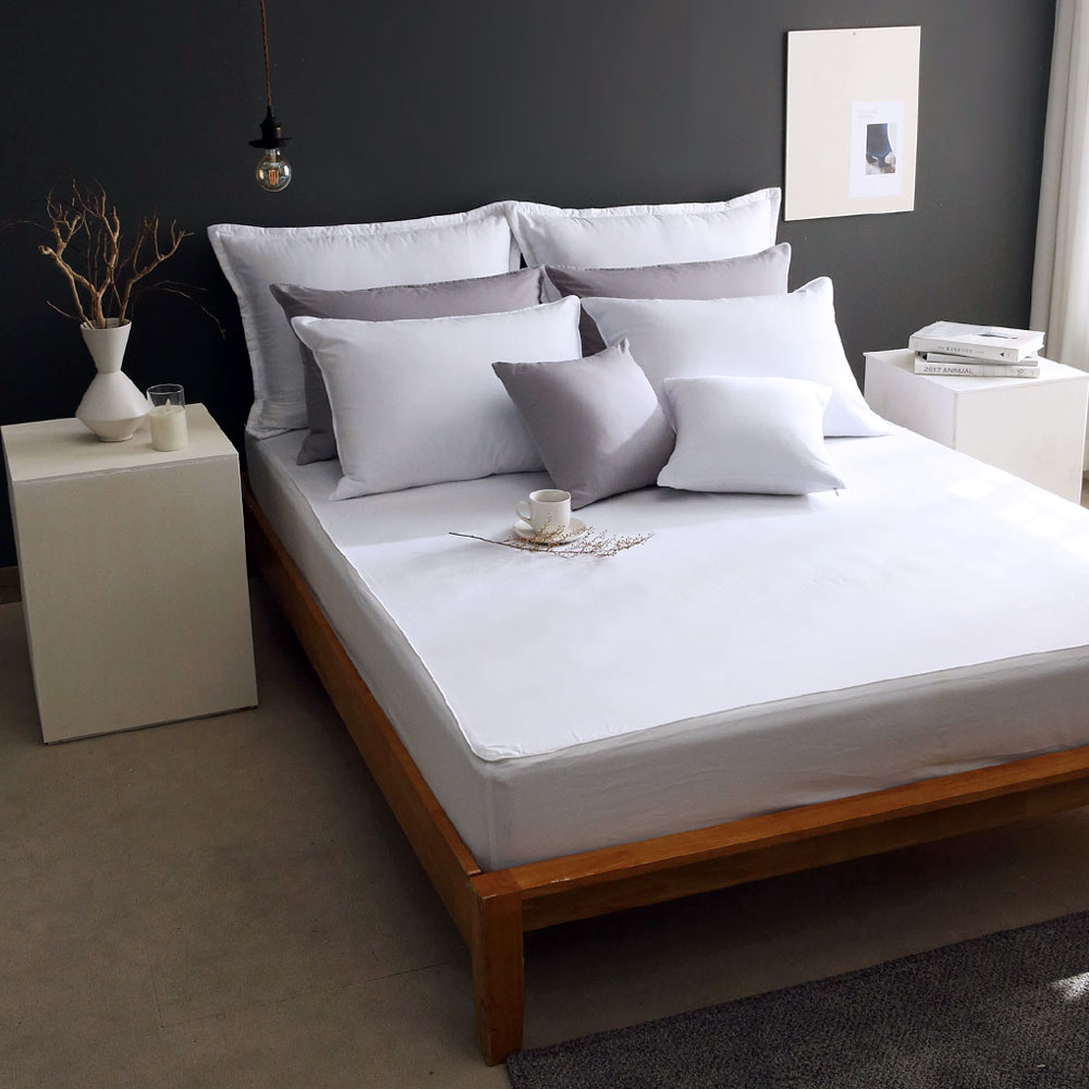 이스턴킹침구 간절기 겨울 호텔식차렵이불 텐셀모달100 고정패드 레알화이트 EK이불커버세트