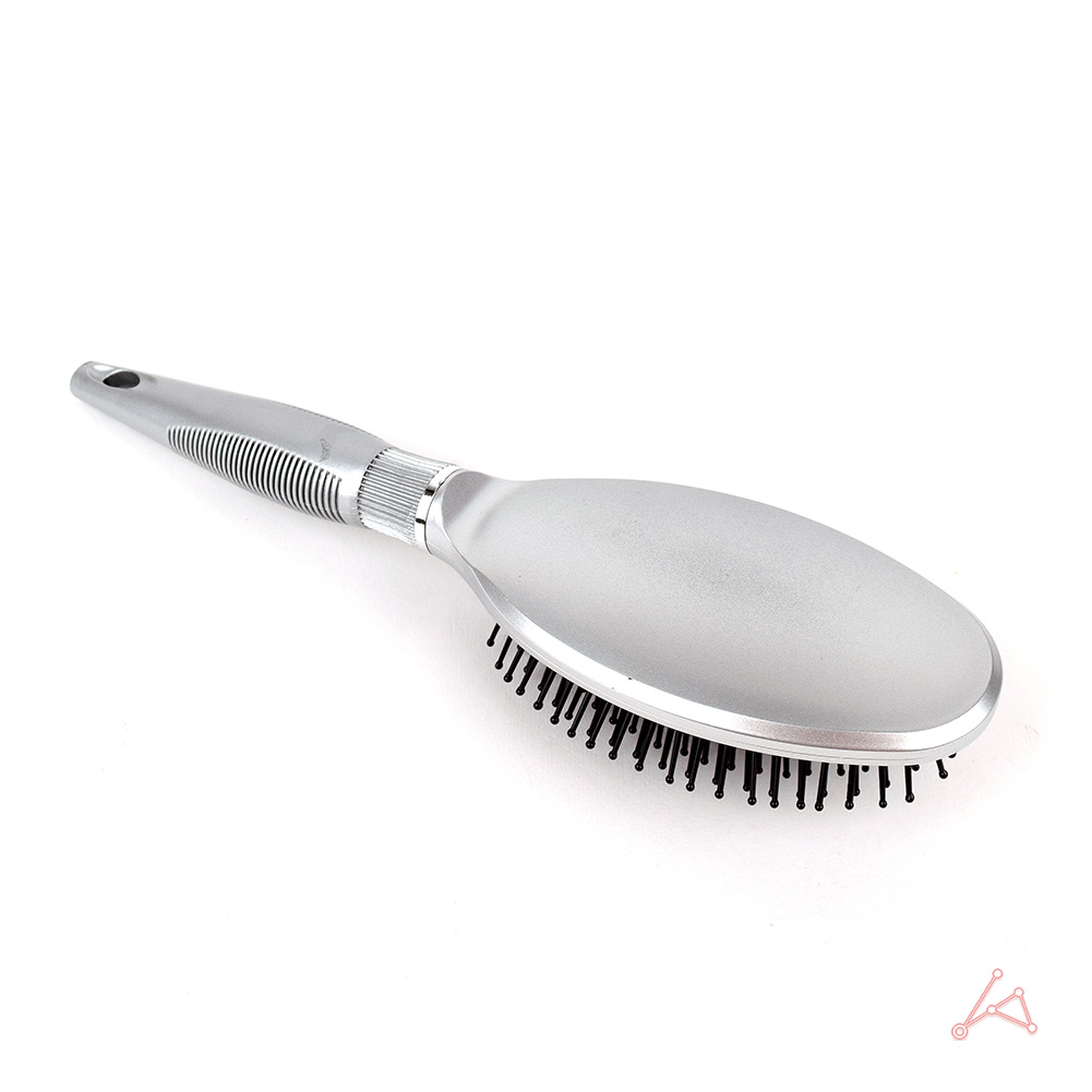 붙임 머리빗 젖은 엉킨 쿠션 남자 두피 마사지 빗 브러쉬 은색 - 상세 이미지 3