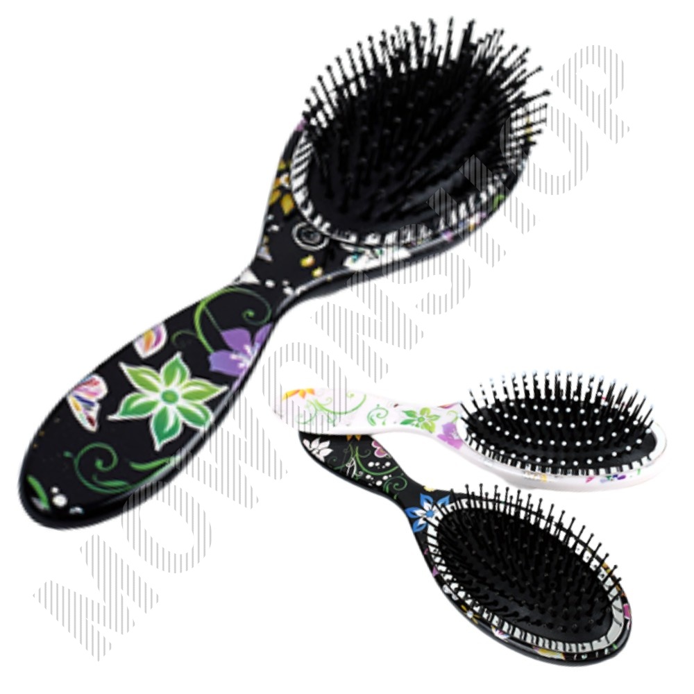 붙임 머리빗 젖은 엉킨 쿠션 남자 두피 마사지 빗 브러쉬 원형