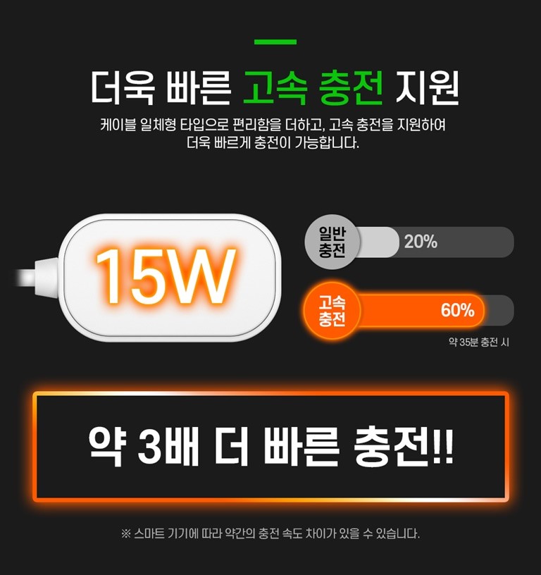 군대 일체형 c타입 충전기 8핀 5핀 충전기 우체국택배 - 상세 이미지 4
