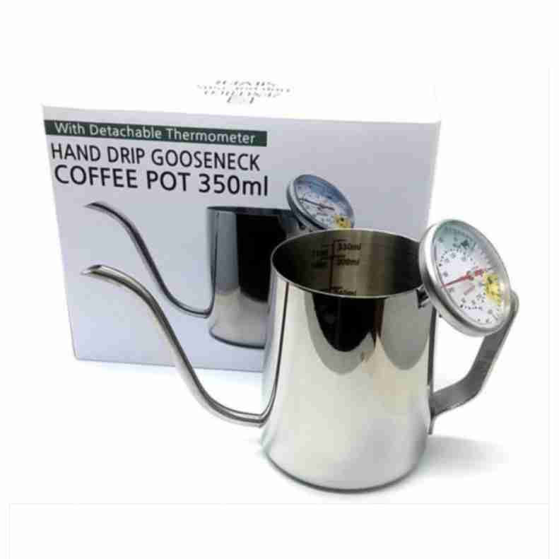 온도계 스팀피쳐 라떼 거품 수동 밀크 스티머 커피 저그