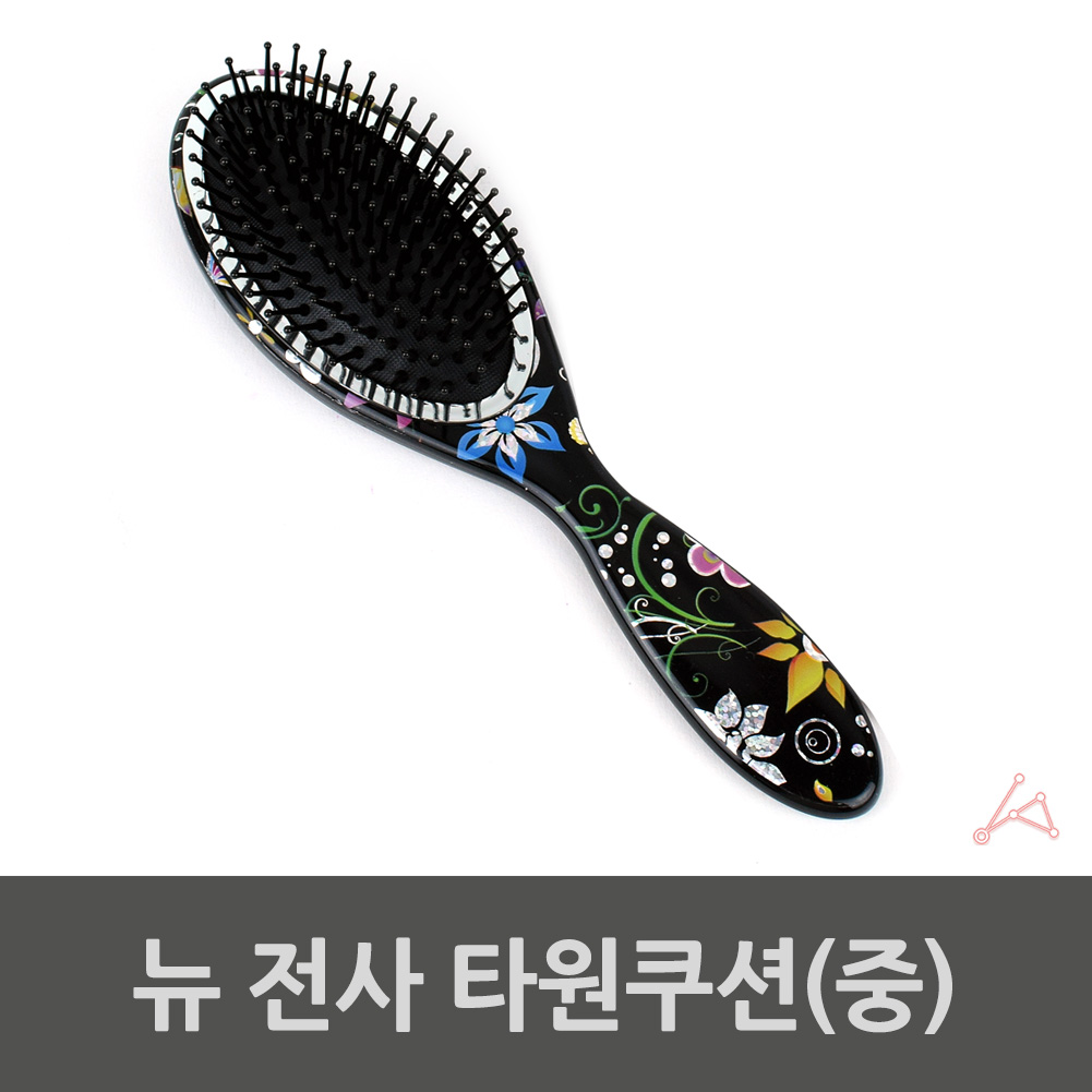붙임 머리빗 젖은 엉킨 쿠션 남자 두피 마사지 빗 브러쉬 원형 - 상세 이미지 4