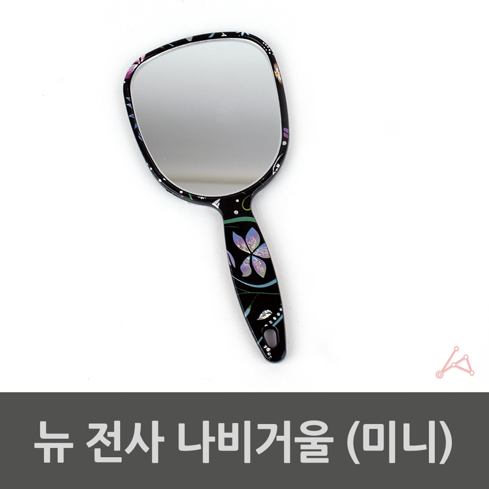 원형 손거울 손잡이 미니 대형 공주 사각 거울 휴대용 - 상세 이미지 4