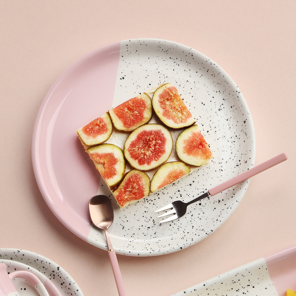 아르딘 에센셜 마블 쿠앤크 도자기 브런치 카페 플레이트 / 샐러드 접시 23cm - 상품 이미지