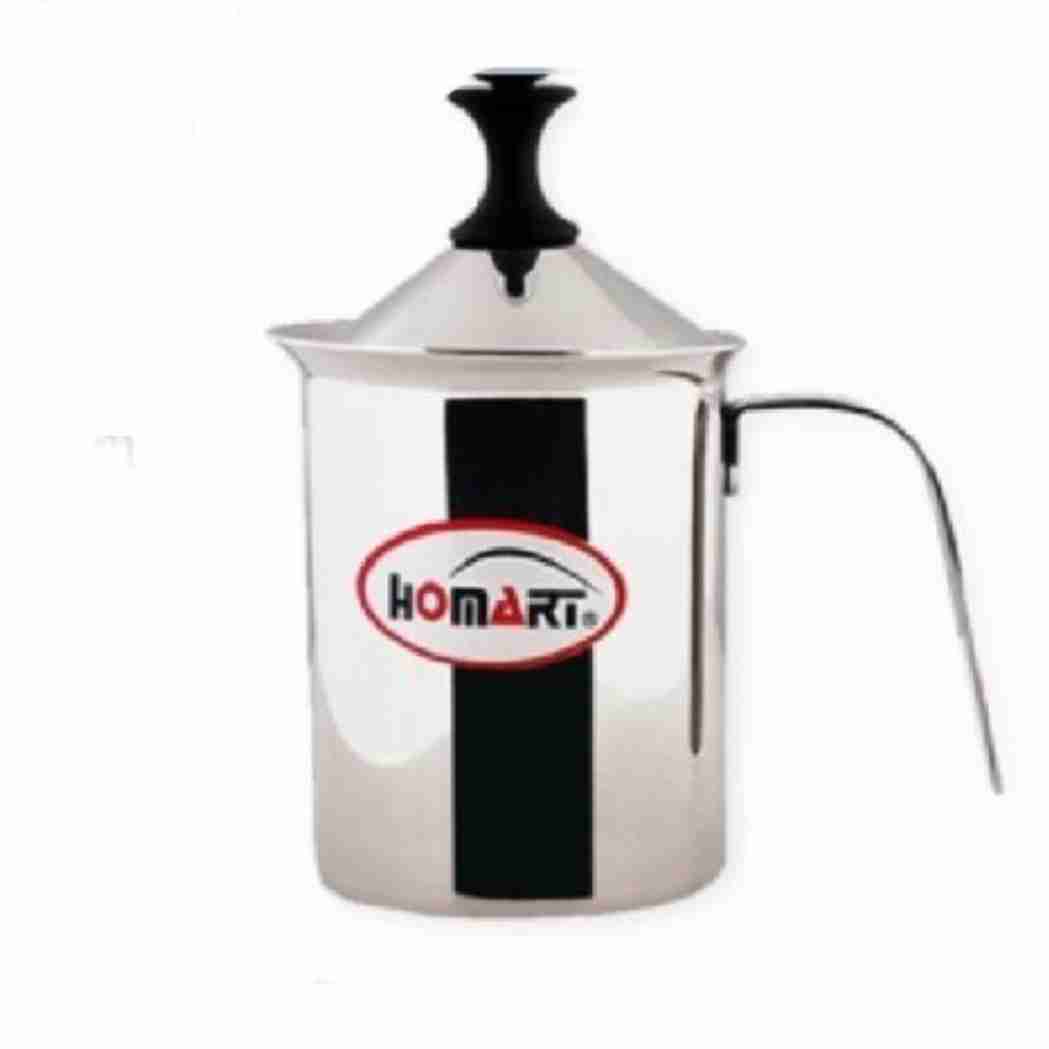 홈아트 800ml 우유 거품기 밀크 포머 스팀기 수동 스티밍 바리스타