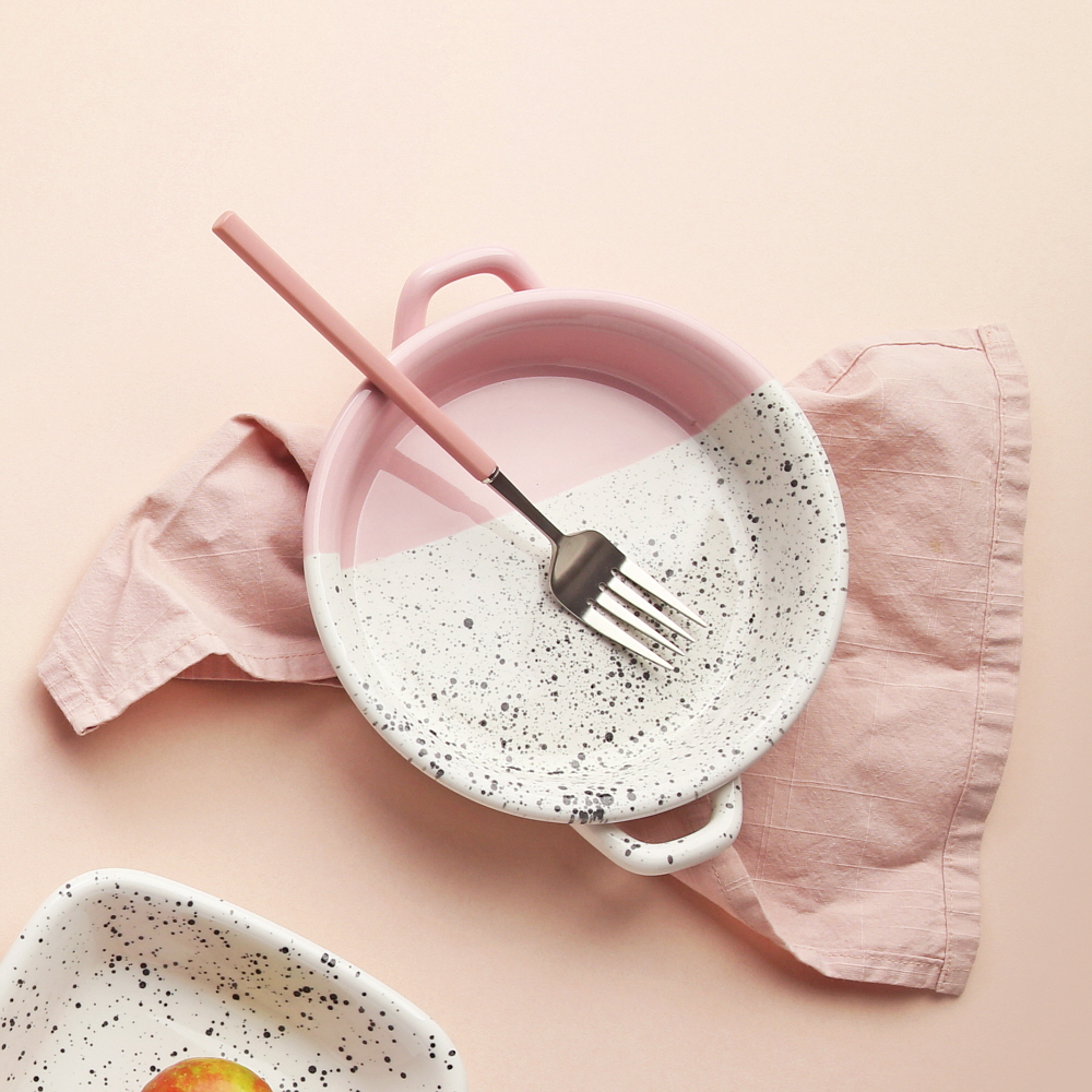 아르딘 에센셜 마블 쿠앤크 도자기 디저트 카페 플레이트 / 프라잉팬 17.5cm - 상세 이미지 3
