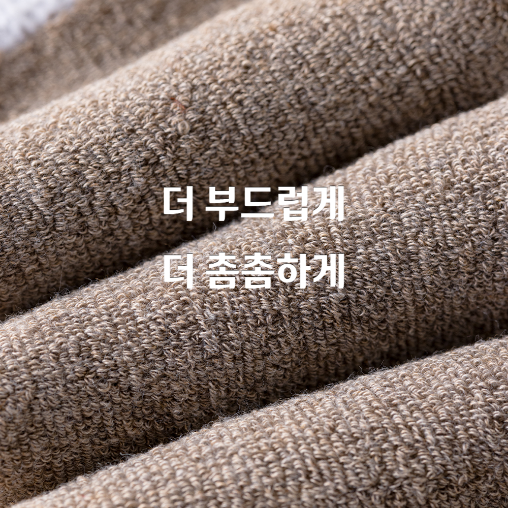 에멜강스 여성 겨울 기모 양말 따뜻한 보온 방한 발열 통파일 두꺼운 수면 양말 세트