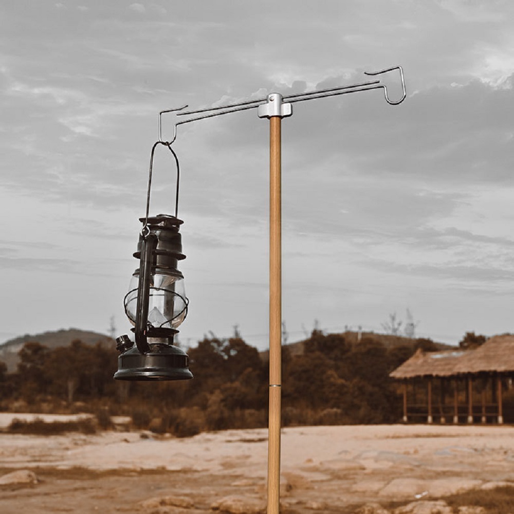 캠핑 조명 파일드라이버 랜턴 걸이 스탠드 거치대 삼각대 실버