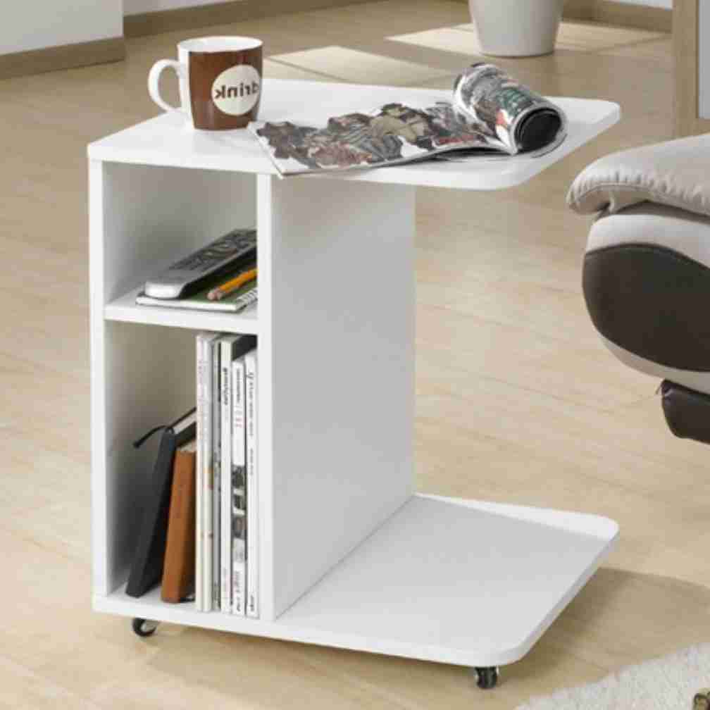 바퀴달린테이블 소형테이블 코너테이블 소파뒤책장