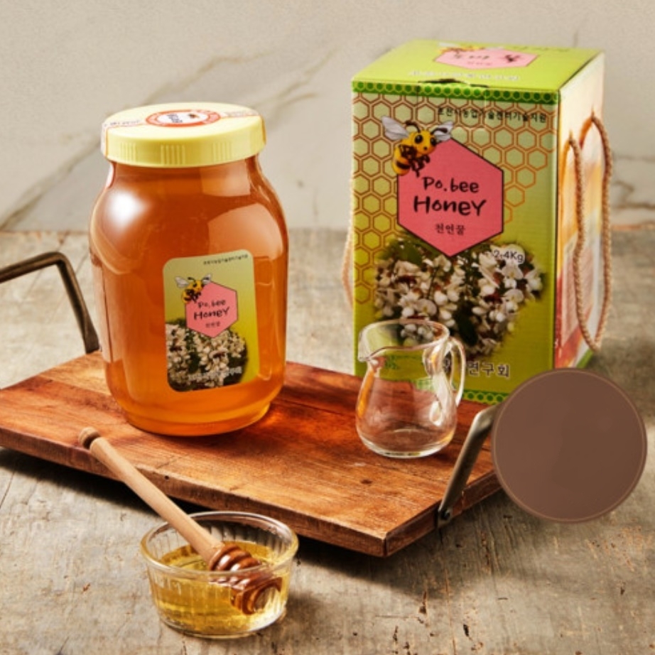 천연꿀 아카시아꿀 2.4kg 자연산 벌꿀 선물세트