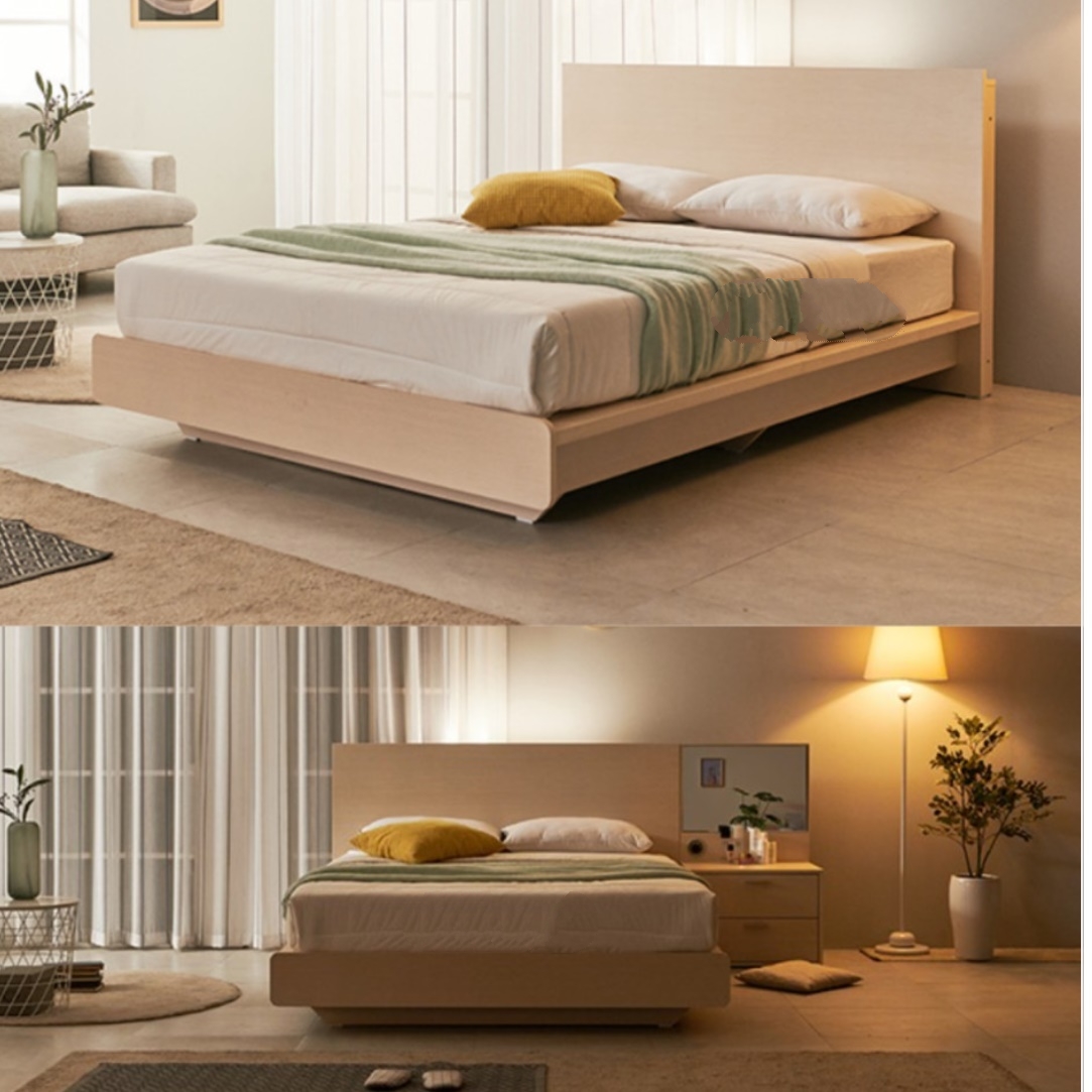 호텔식 침대 프레임 신혼 부부 집 라지킹 사이즈 침대