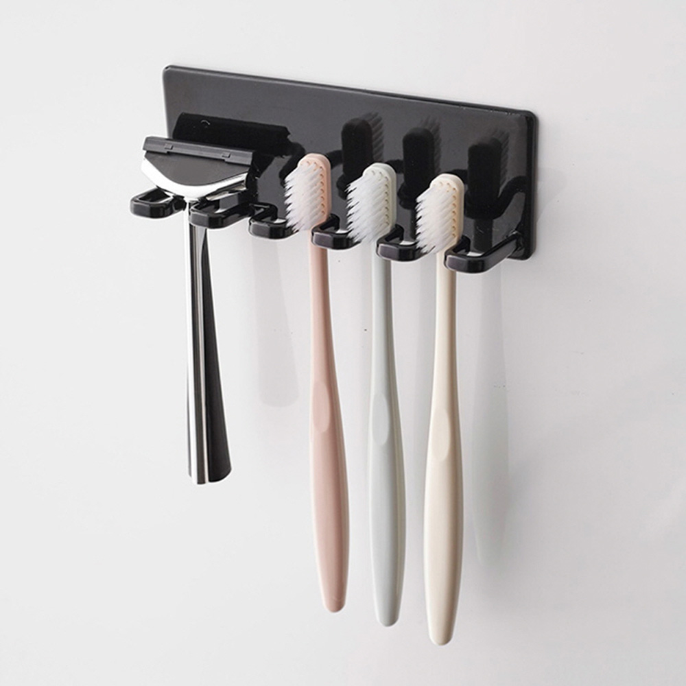 접착식 칫솔꽂이 치약 면도기 걸이 칫솔보관함 칫솔거치대