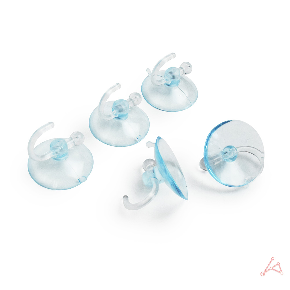 유리 흡착판 흡착 압착 고무 압축 큐방 붙이는 접착 고리 후크 3.2cm 5p - 상세 이미지 3